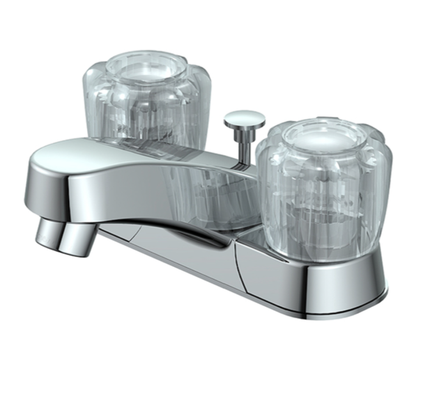 Bathroom Faucet - Polished Chrome - 2 Handles - T in Plumbing, Sinks, Toilets & Showers in Barrie - Image 2