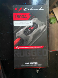 BRAND NEW! Schumacher RUGGED jump starter 1500amp