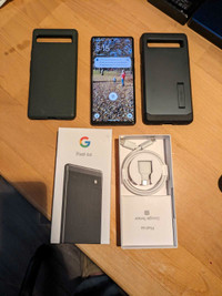 Pixel 6a; 2 cases, extra screen protector. Excellent condition 