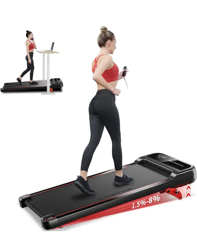 Walking Pad Treadmill with Incline, Under Desk Treadmill with In63660945289091120