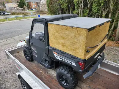 everything added to this ranger was using polaris parts only ,windshield, roof,4500 lb winch ,rear w...