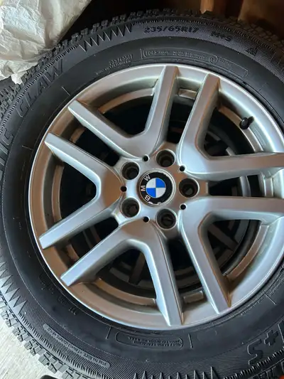BMW Winter Tires 5x120 bolt pattern. 235/65R17 Good Condition 400 or best offer