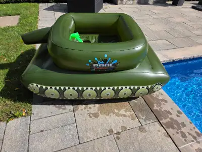Pool Punisher Inflatable Toy Tank with Water Cannon, View more