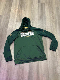 Nike Green Bay Packers Gold Logo Pullover Hoodie NFL Men's M