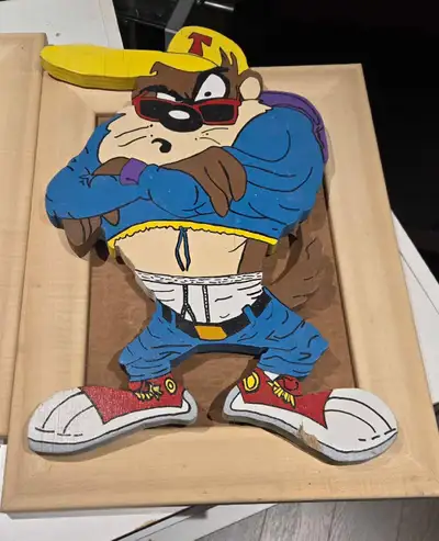 Tasmanian Devil Wood Art, View more