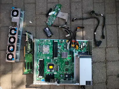 Dell PowerEdge R510 | RACK RAILS | FANS | MOTHERBOARD | PSU, View more