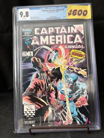 Captain America Annual #8 cgc 9.8 comic, View more