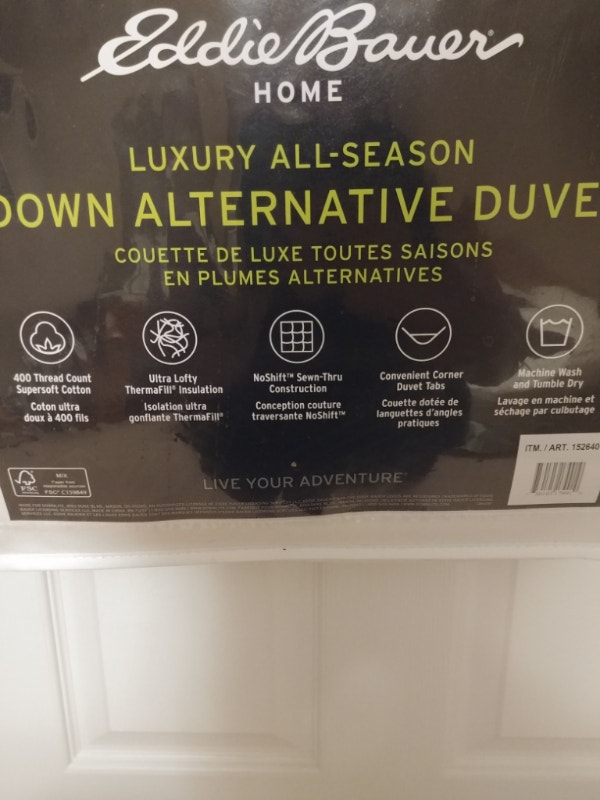 ***25*** New Queen Size Eddie Bauer Down Alternative Duvet Bedding
