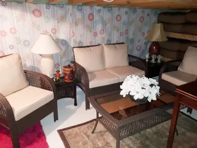 MAGNIFIQUE Salon Extérieur RÉSINE NEUF, View more