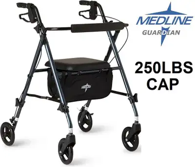 NewMEDLINE GUARDIAN FOLDABLE SUPERLIGHT ALUMINUM ROLLING, View more