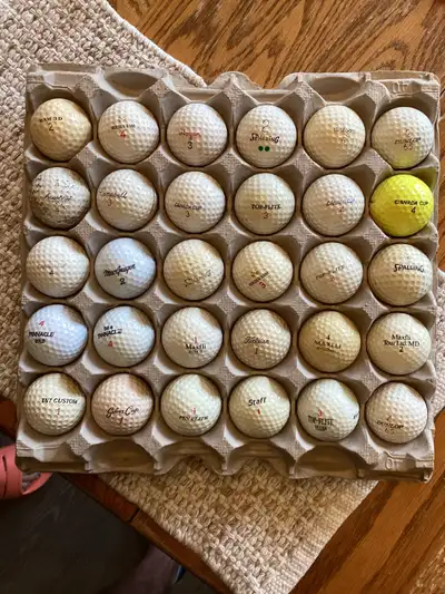 Vintage golf balls, View more