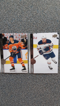 Upper Deck 2020-2021 Edmonton Oilers 2 basic Cartes hockey cards
