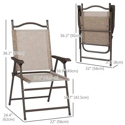 Folding Patio Camping Chairs Set, Sports Chairs , View more