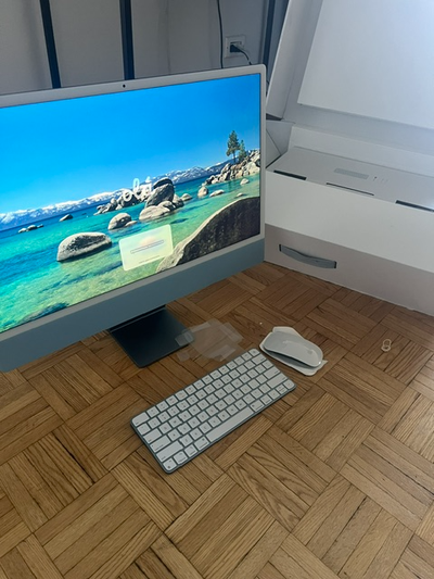 Never used Apple imc 24" inch super retina M1 cpu, View more