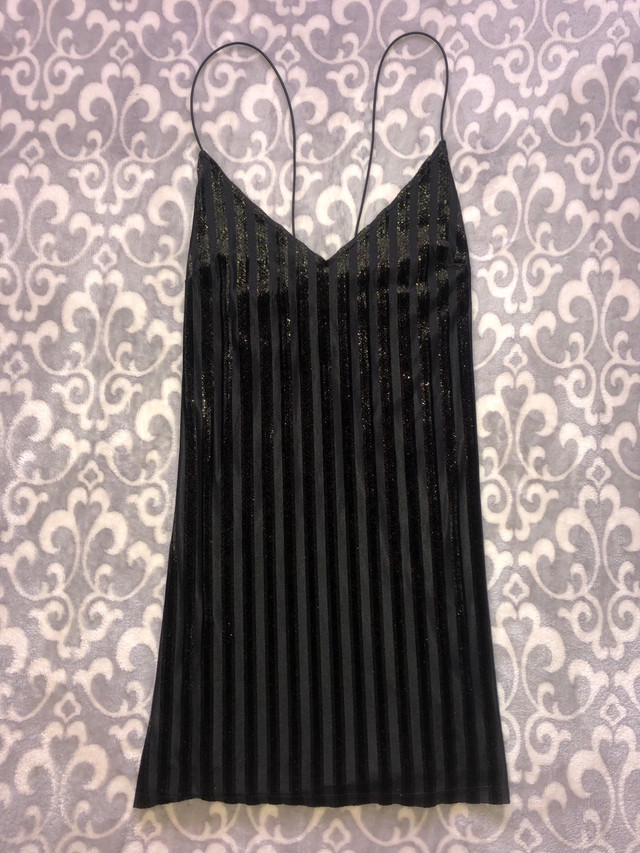 Forever 21 Black & Gold Striped Dress  in Women's - Dresses & Skirts in Oshawa / Durham Region