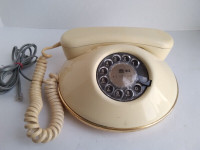 Vintage Northern Telecom Pancake Rotary Dial Phone