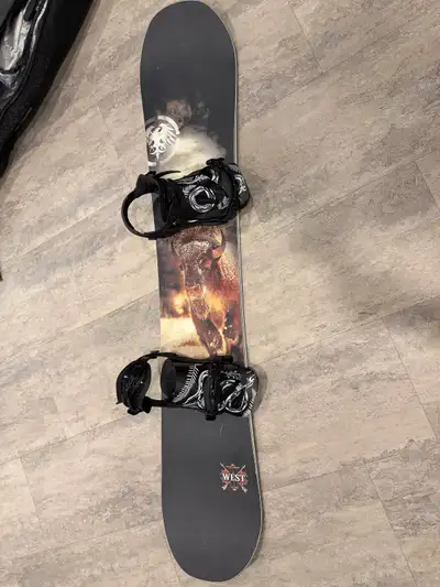 160cm  Snowboard with Flux bindings, Salomon Boots and, View more