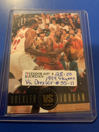 Michael Jordan NBA #SS-11 Vs. Drexler 1994 SKYBOX Showcase 267