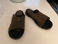 Rockport Mens Darwyn 2 Slide Leather Sandal- Mens 14- Brand New