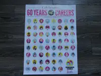 Barbie celebrating 60 years of careers poster RARE