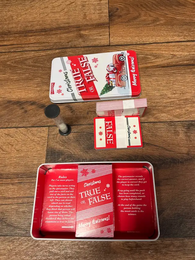 Christmas True or False game, brand new63417636027137124