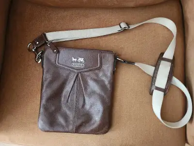 Vintage Leather Coach Crossbody Bag, View more