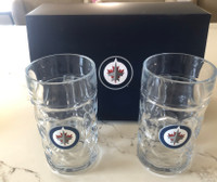 WINNIPEG JETS SEASON TICKETS HOLDER BEER GLASSES