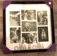 Mrs and Mrs wedding wall frame