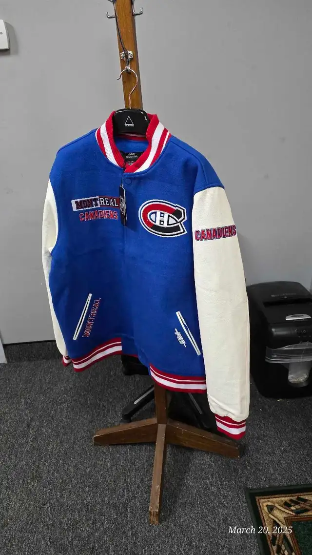 Brand new with tags Pro Standard NHL Canadiens Varsity Jacket in Men's in Laval / North Shore - Image 2