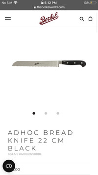 Berkel ADHOC Professional Bread Knife (New, Boxed)