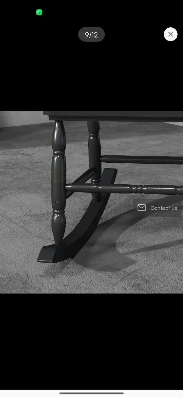 Porch Rocker Chair, Outdoor Wooden Rocking Chair with High Back in Chairs & Recliners in Markham / York Region - Image 10