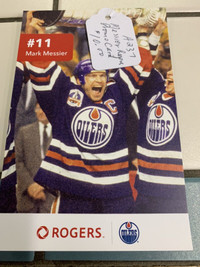 Mark Messier Oilers Rogers Promo Collector Card Showcase 305