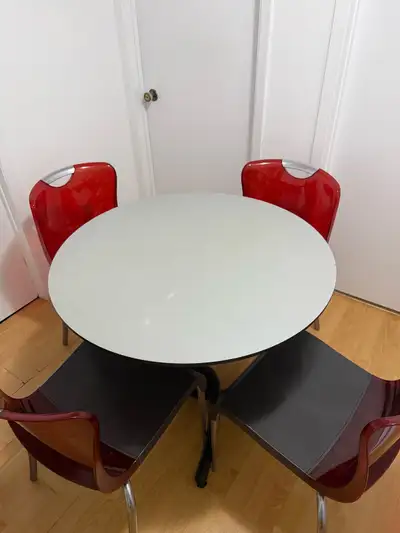 Round Dining Table and 4 Chairs, View more