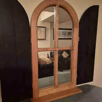 SOLID WOOD VINTAGE MIRROR, View more