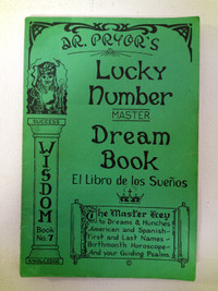 DR. PRYOR'S LUCKY NUMBER MASTER DREAM BOOK - Used