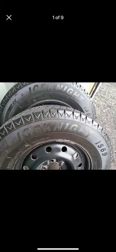 Set of 4 ICEKNIGHT winter tires with rims (235 70 16) pattern (5×114.3) HYUNDAI SANTA FE