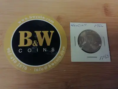 1956 Hungary 10 Forint Coin $17 The 1956 Hungary 10 Forint coin carries profound historical signific...