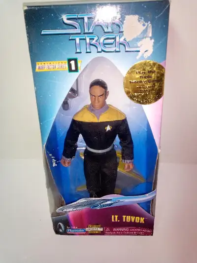 This doll was manufactured by Playmates and is a 9" doll - NRFB. Lieutenant Tuvok (played by Tim Rus...