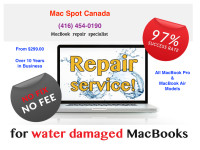 MacBook Liquid Damage and Screen repair service