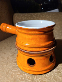 Clay Fondue Pot