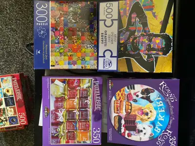 Lot sale ….. “Puzzlebug” small puzzles… all sorts of challenging, fun, cute. There are 20 - 500 PCs...