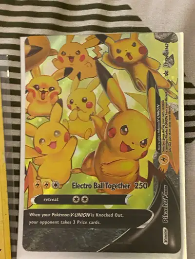 Pikachu V-Union Pokemon Card, View more
