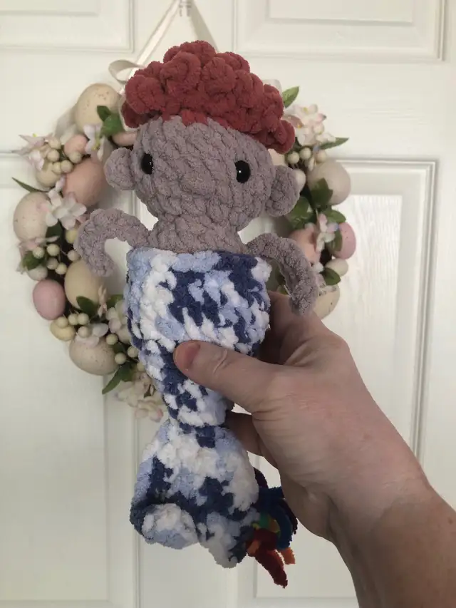 Stuffie - Crocheted  Mermaid ‍♀️