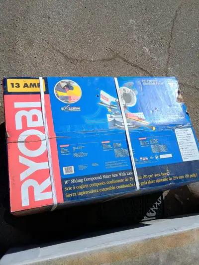 10" Ryobi Miter Saw with Laser, Unopened Box, View more