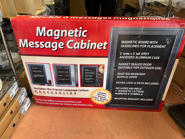 Brand new Magnetic message cabinet  in Other in Markham / York Region