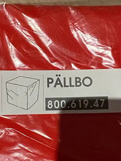 IKEA PALLBO RED CUBE CHAIR STOOL BENCH OUTDOOR COVERS BRAND NEW, View more