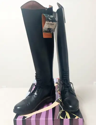 Aurken Equestrian Horse Riding Field Tall Boots size 6, View more