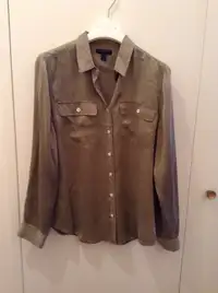 Only $20 for this pure silk size 8 shirt from J CREW!