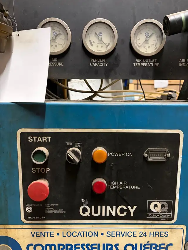 Compresseur Quincy QSB50 50HP compressor in Other in Drummondville - Image 3