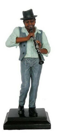 Colorful 12” Jazz Musician Statue